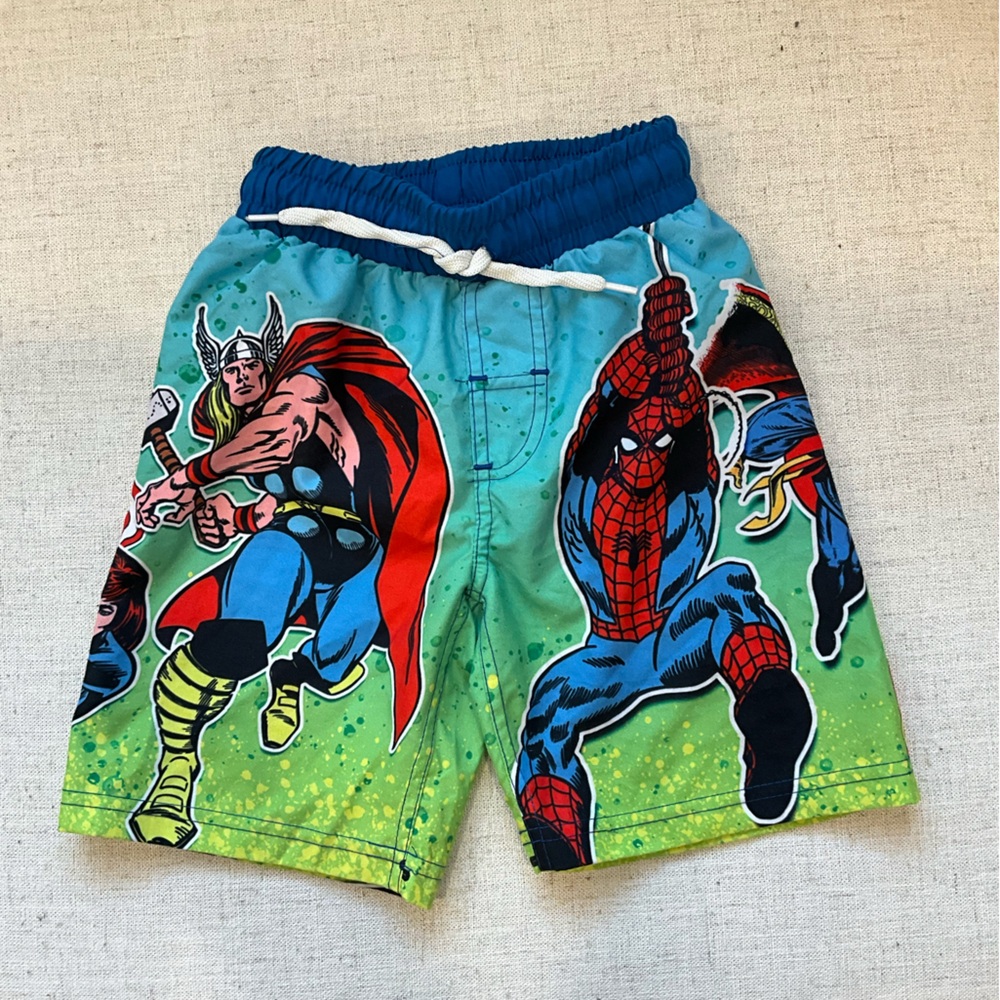 Marvel Kids Superhero Bathing Suit trunks - Size 4